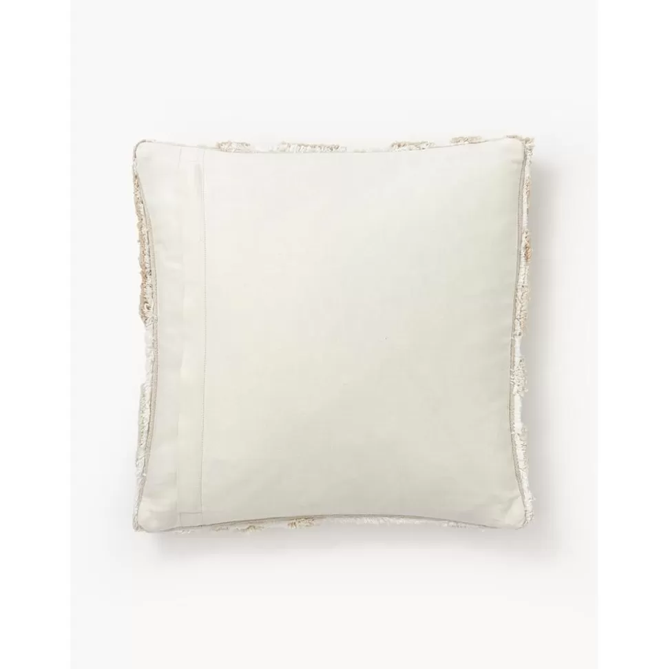 Best Westwing Collection Baumwoll-Kissenhulle Sela Mit Getuftetem Pflanzen-Motiv