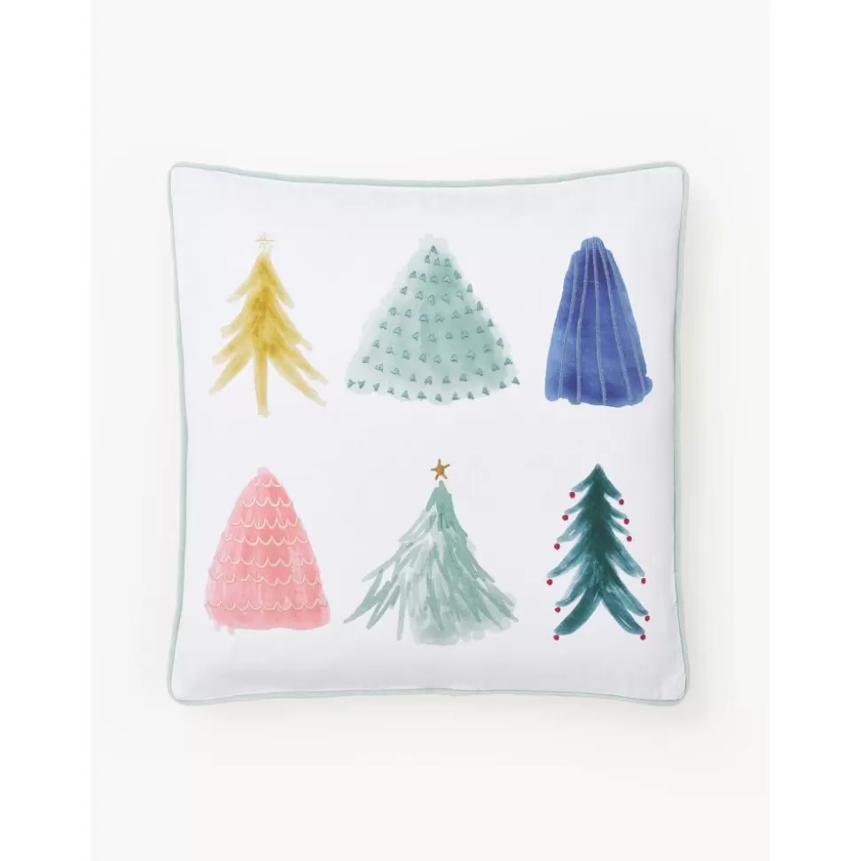 Hot Westwing Collection Bestickte Kissenhulle Festive Mit Weihnachtsbaum-Motiv