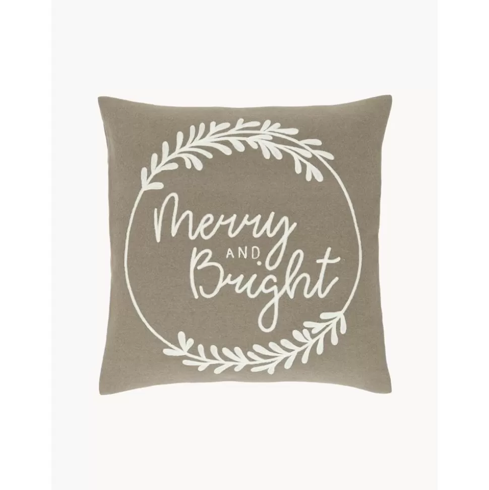 Discount Westwing Collection Bestickte Kissenhulle Merry And Bright