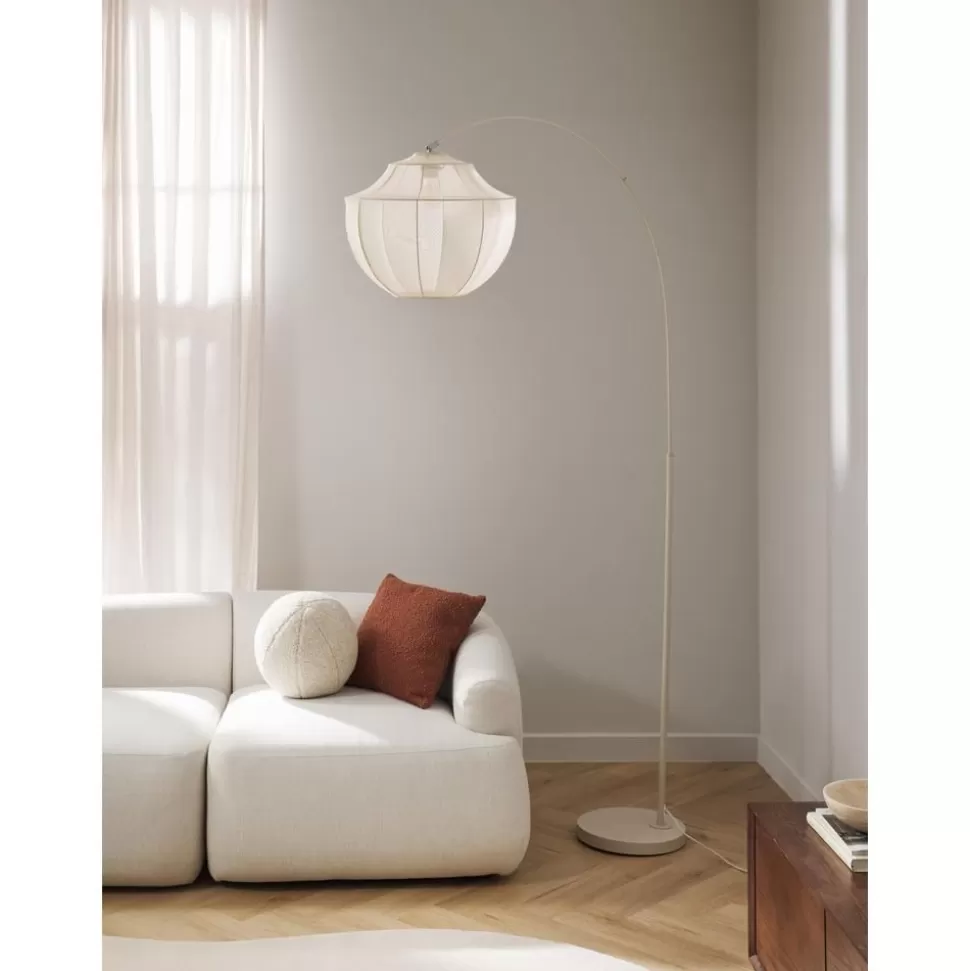 Best Sale Westwing Collection Bogenlampe Beau Aus Netzstoff