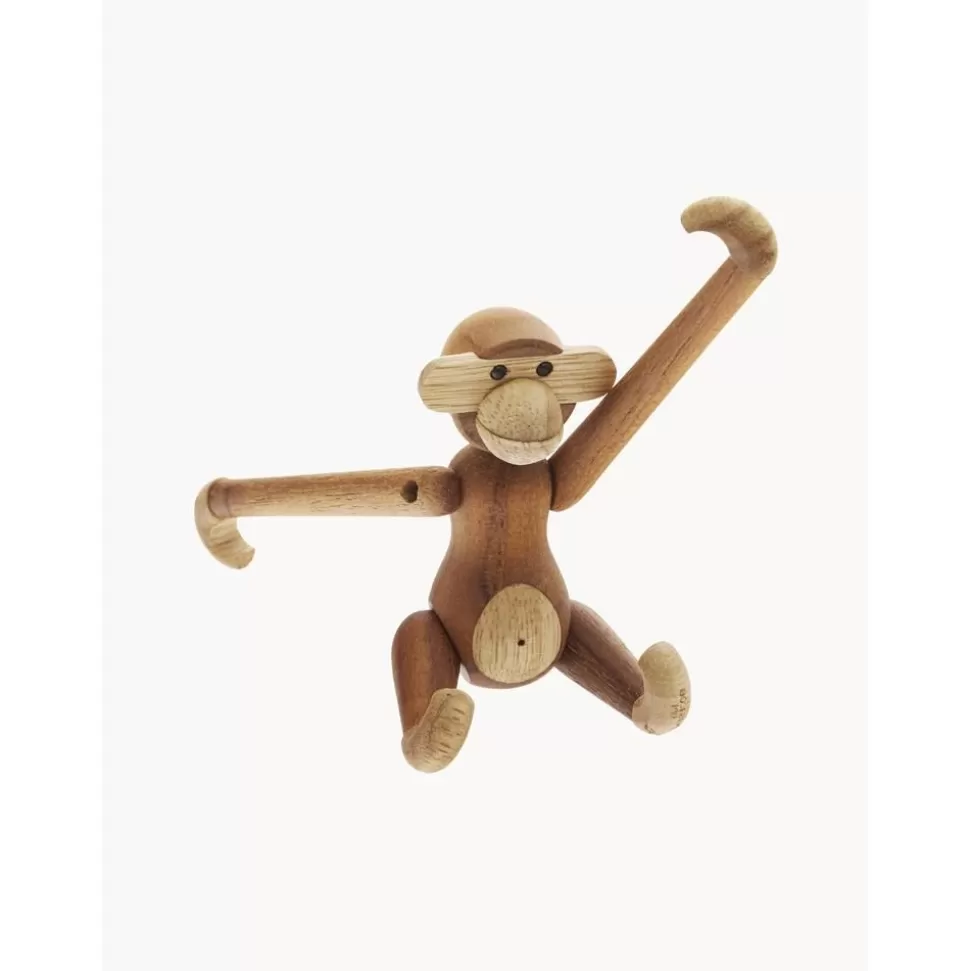 Cheap Kay Bojesen Designer-Deko-Objekt Monkey Aus Teakholz, H 10 Cm