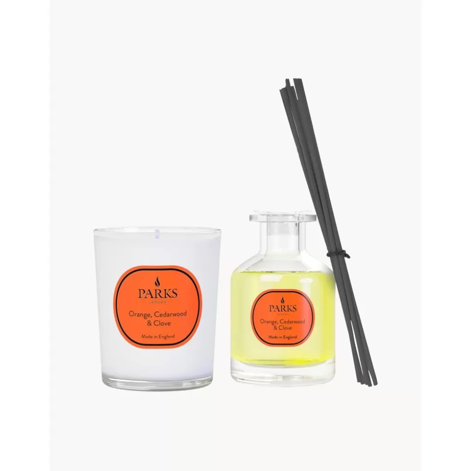 Cheap Parks London Duftkerze Und Diffuser Vintage Aromatherapy (Orange, Zedernholz & Nelke)
