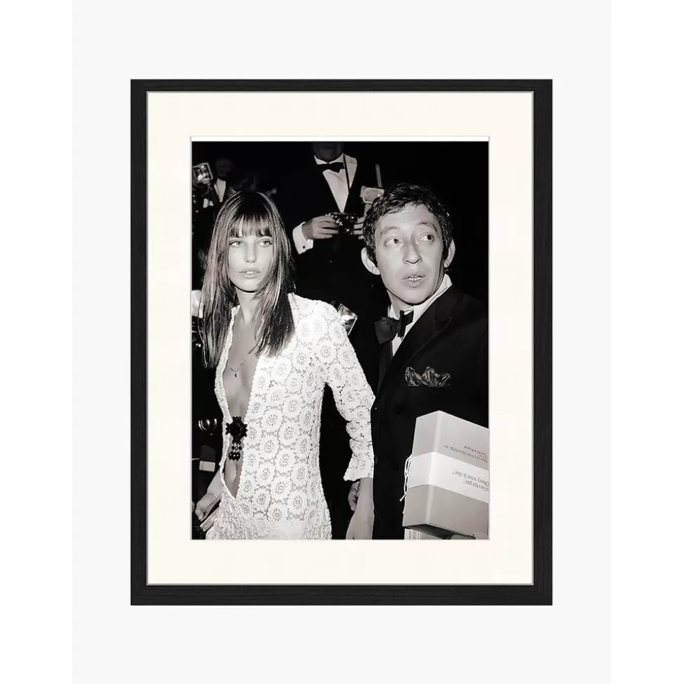 Best Any Image Gerahmte Fotografie Serge Gainsbourg & Jane Birkin, Handgefertigt