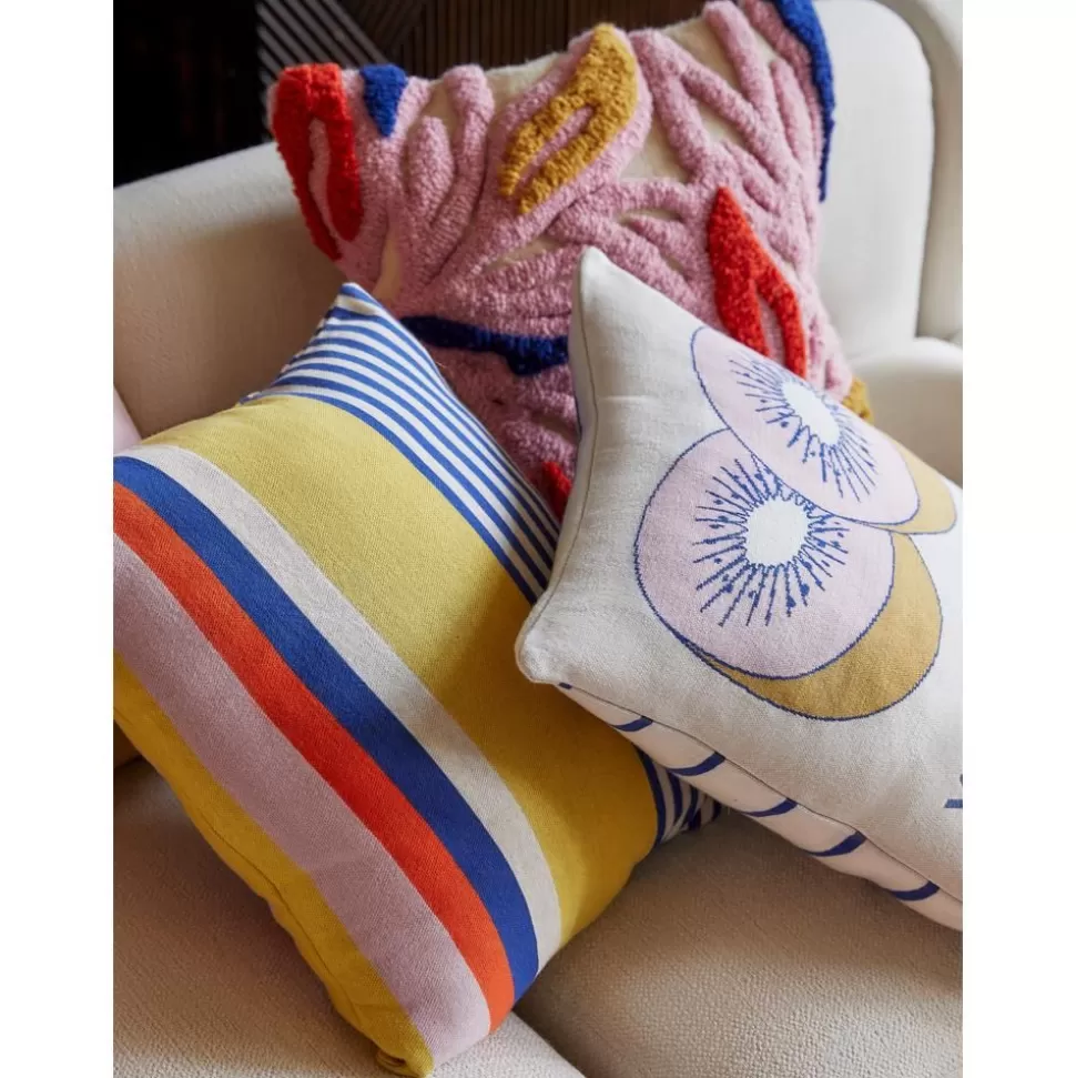 Outlet Westwing Collection Gestreifte Kissenhulle Stani Aus Bio-Baumwolle