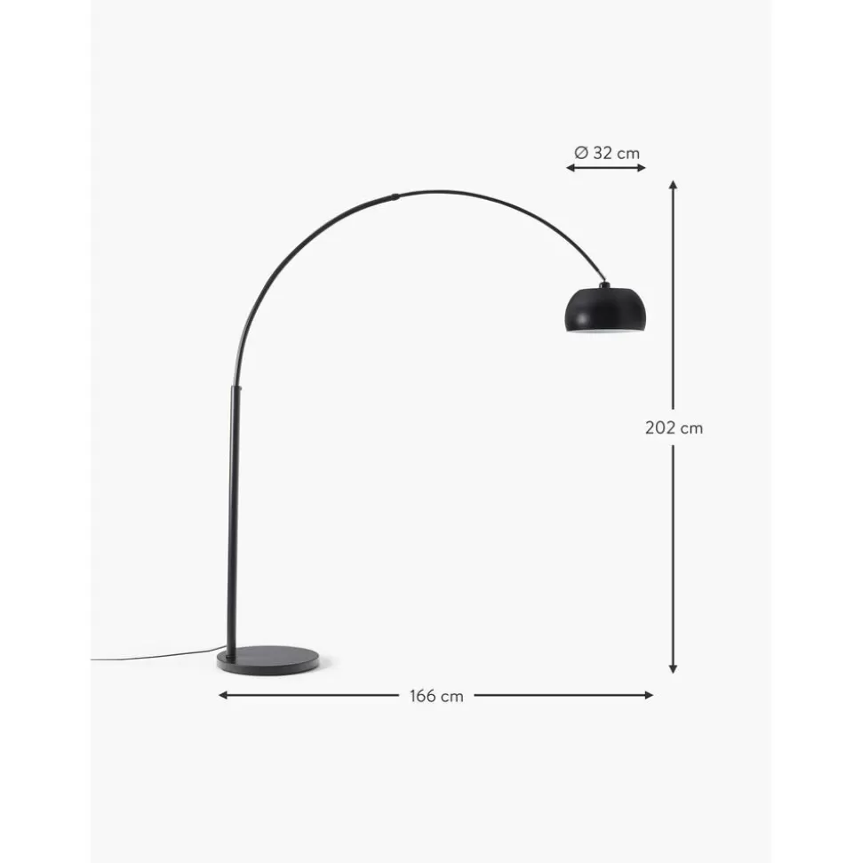 grose_bogenlampe_bowie_6-8.webp Best Sale Westwing Collection Grose Bogenlampe Bowie