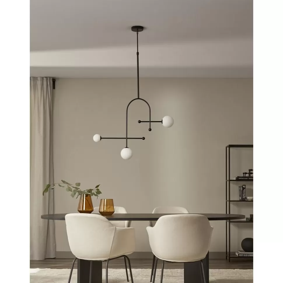 New Westwing Collection Grose Pendelleuchte Otis Aus Opalglas