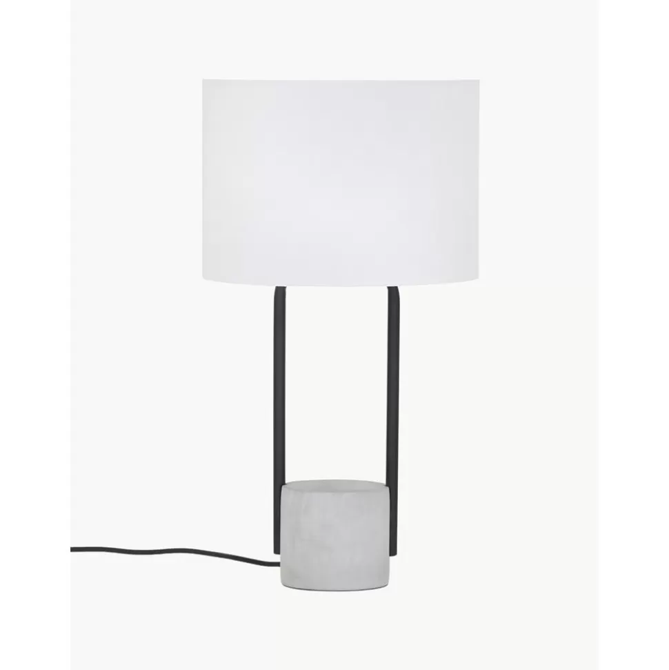 Best Sale Westwing Collection Grose Tischlampe Pipero Mit Betonfus