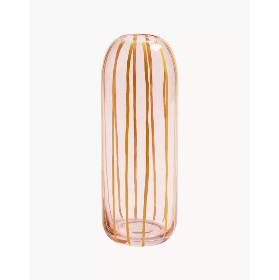 Online &k amsterdam Handbemalte Glas-Vase Sweep