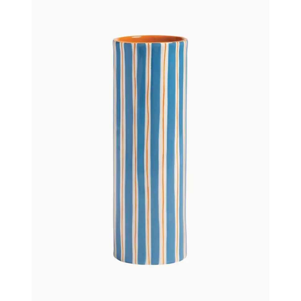 Outlet &k amsterdam Handbemalte Vase Ray Aus Porzellan