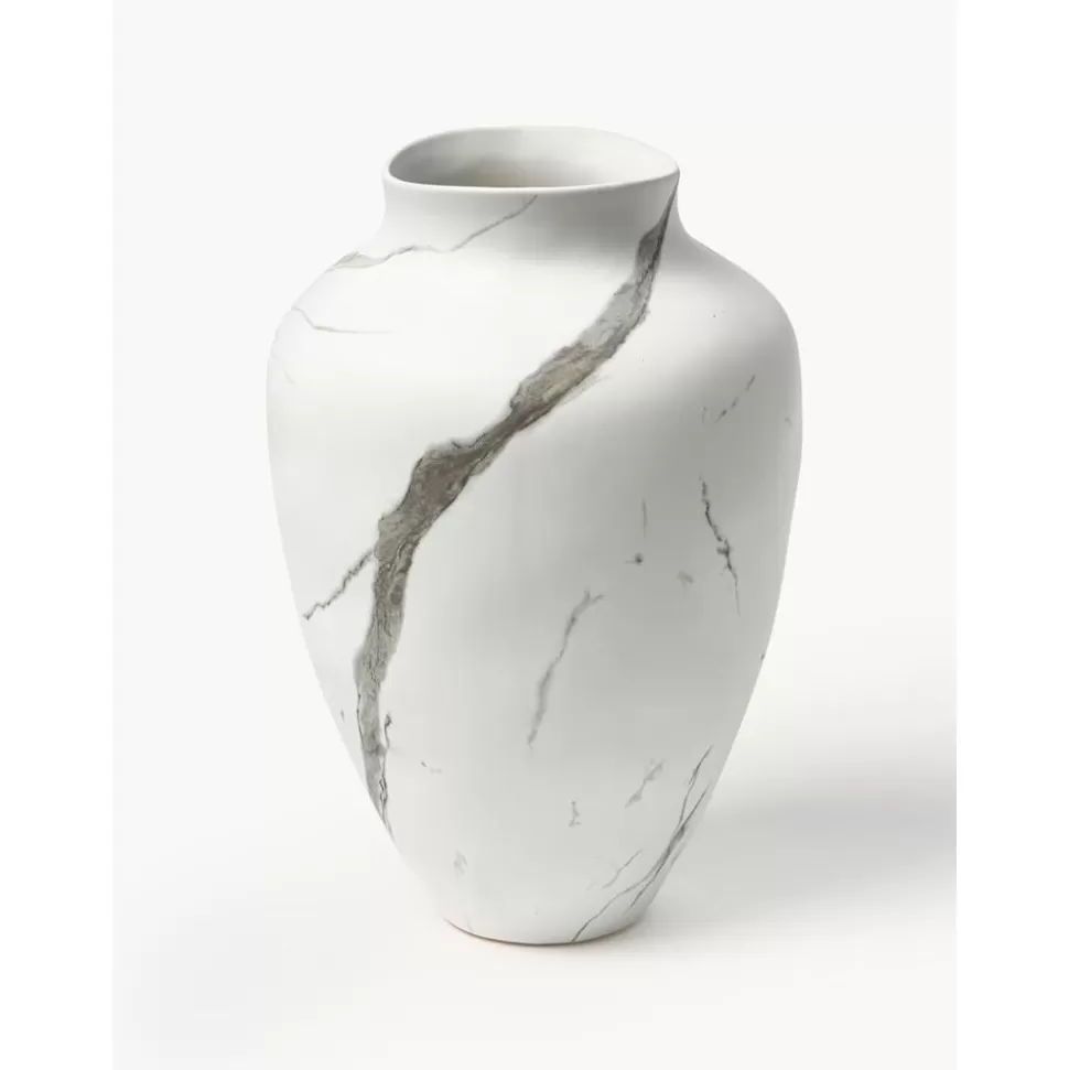 Best Sale Westwing Collection Handgefertigte Vase Latona, Marmoriert