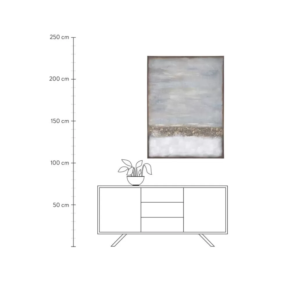 Clearance Kare Design Handgemaltes Leinwandbild Abstract Horizon Mit Holzrahmen