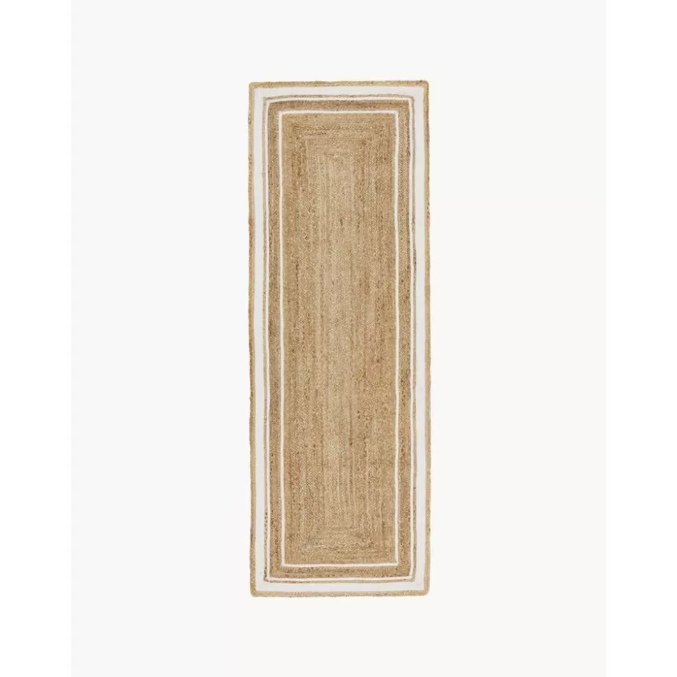 Store Westwing Collection Handgewebter Jute-Laufer Clover