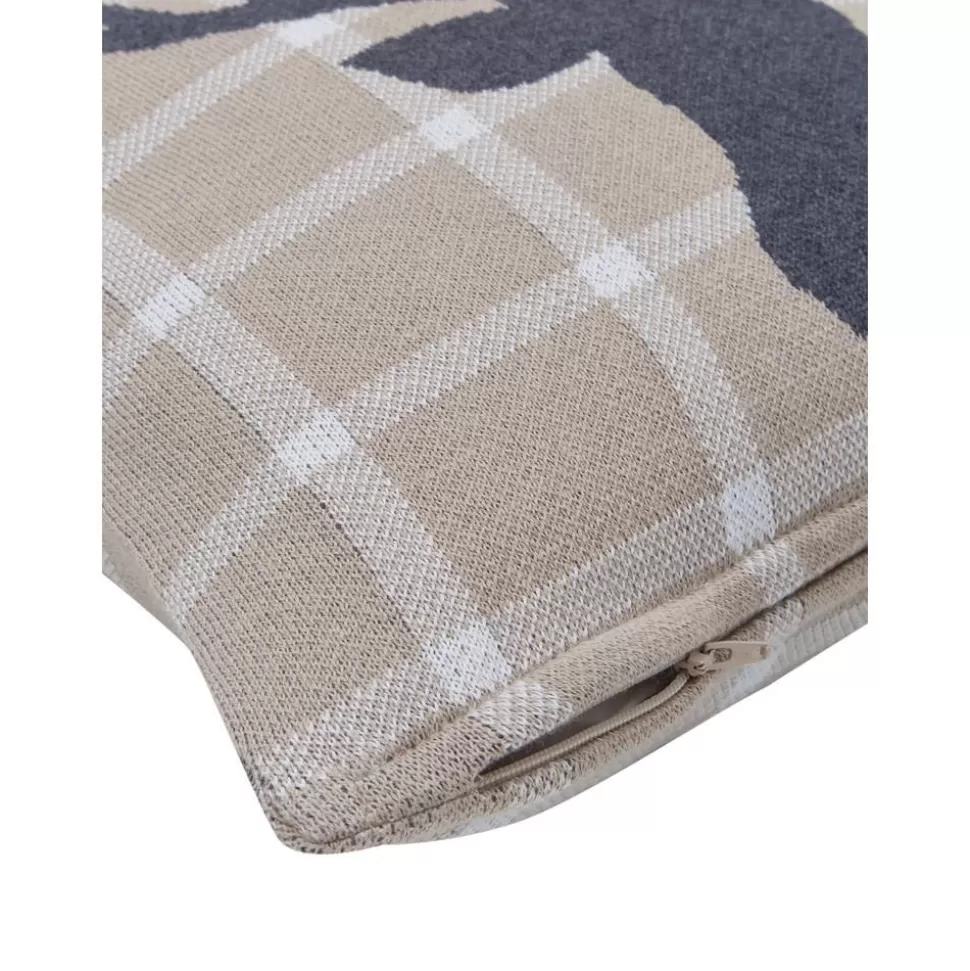 karierte_kissenhulle_deer_2-2.webp Discount Westwing Collection Karierte Kissenhulle Deer