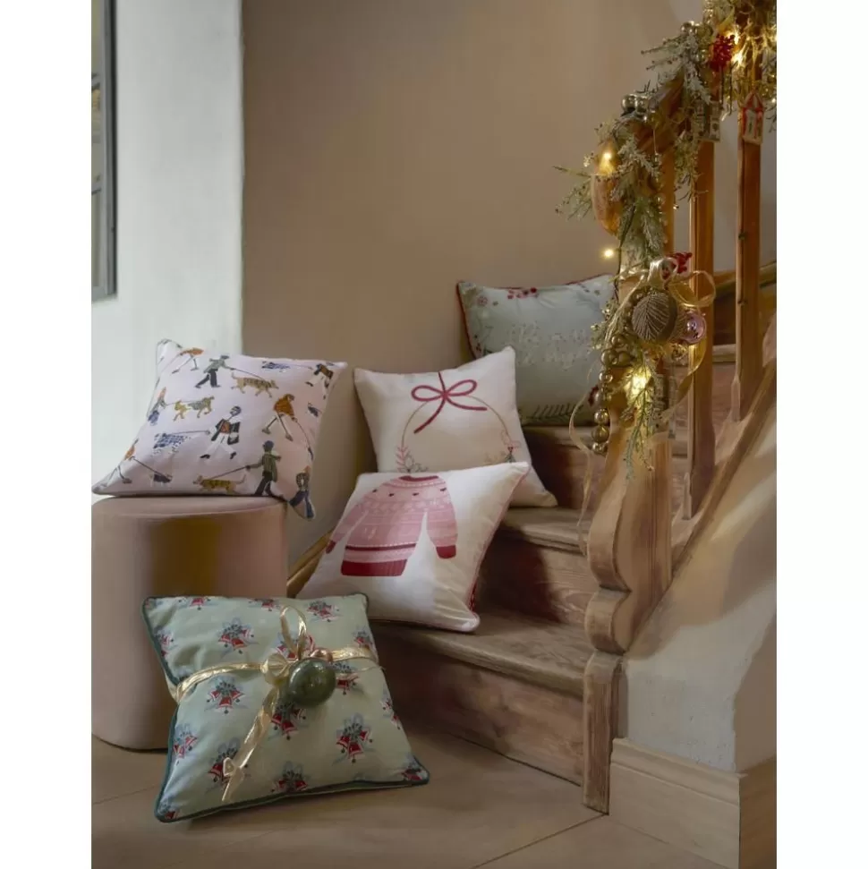 Shop Westwing Collection Kissenhulle Bright Mit Winterlichem Motiv Und Stickereien