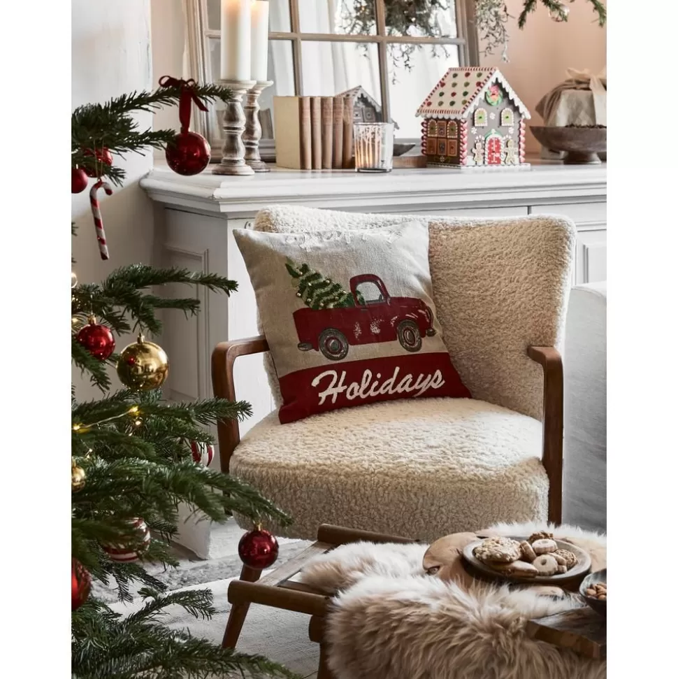 Online Westwing Collection Kissenhulle Happy Holidays Mit Feinen Bestickten Details