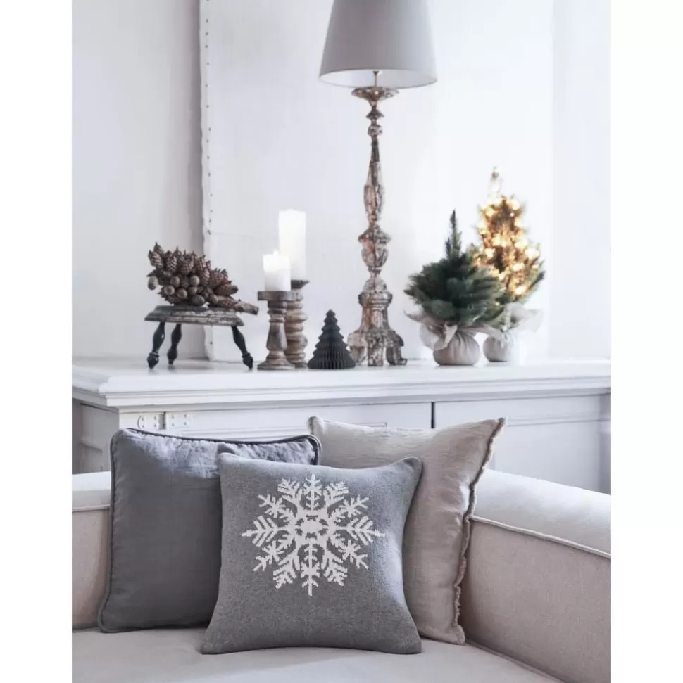 Discount Westwing Collection Kissenhulle Snowflake Mit Schneeflockenmotiv