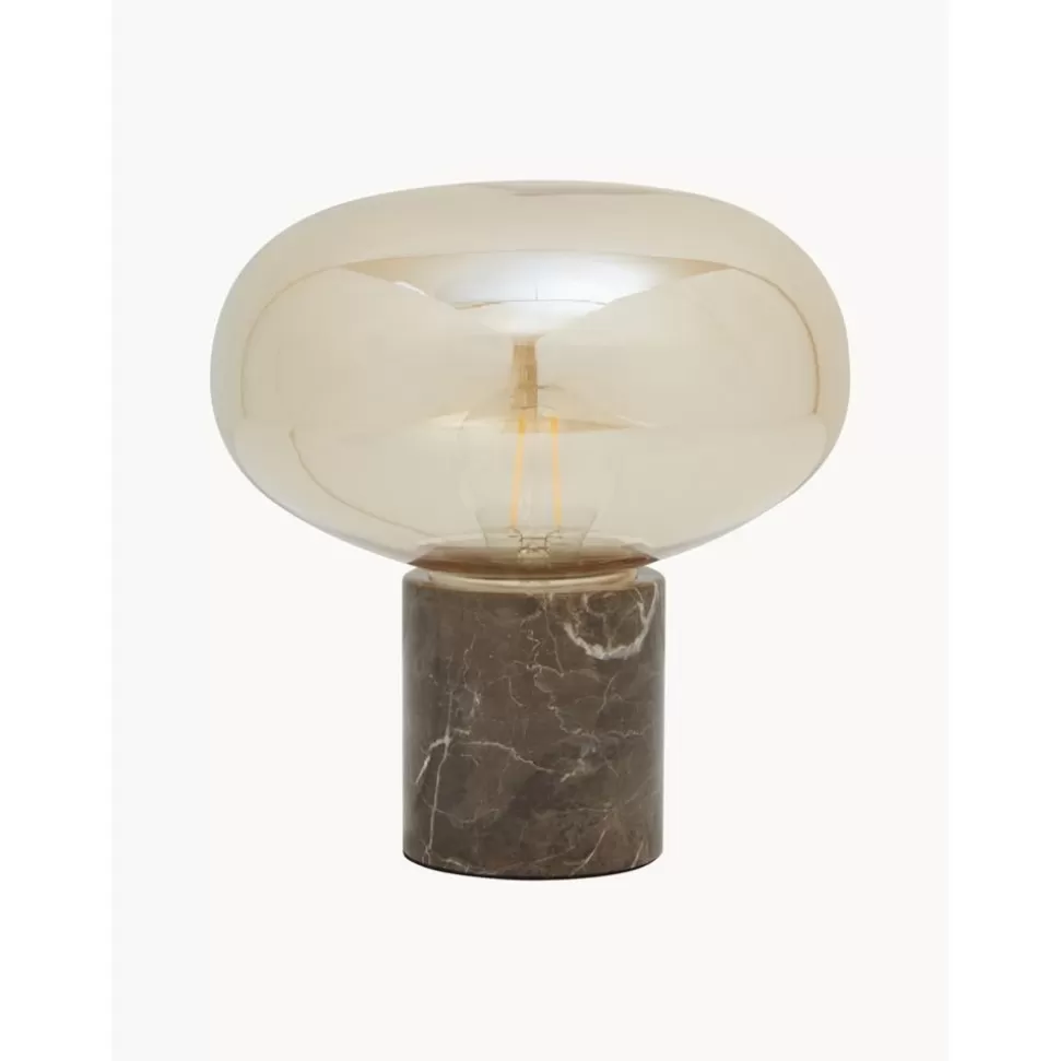 Flash Sale Westwing Collection Kleine Nachttischlampe Alma Mit Marmorfus