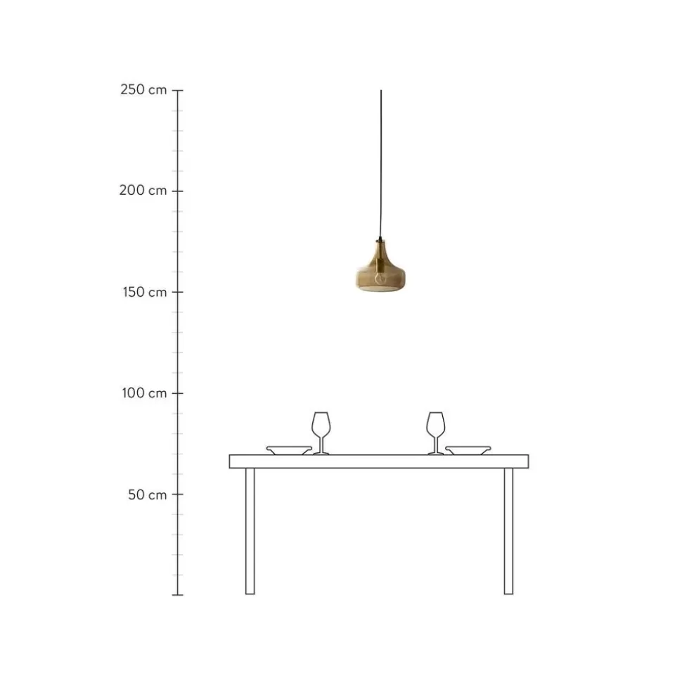 Sale Bloomingville Kleine Pendelleuchte Yuser Aus Gefarbtem Glas