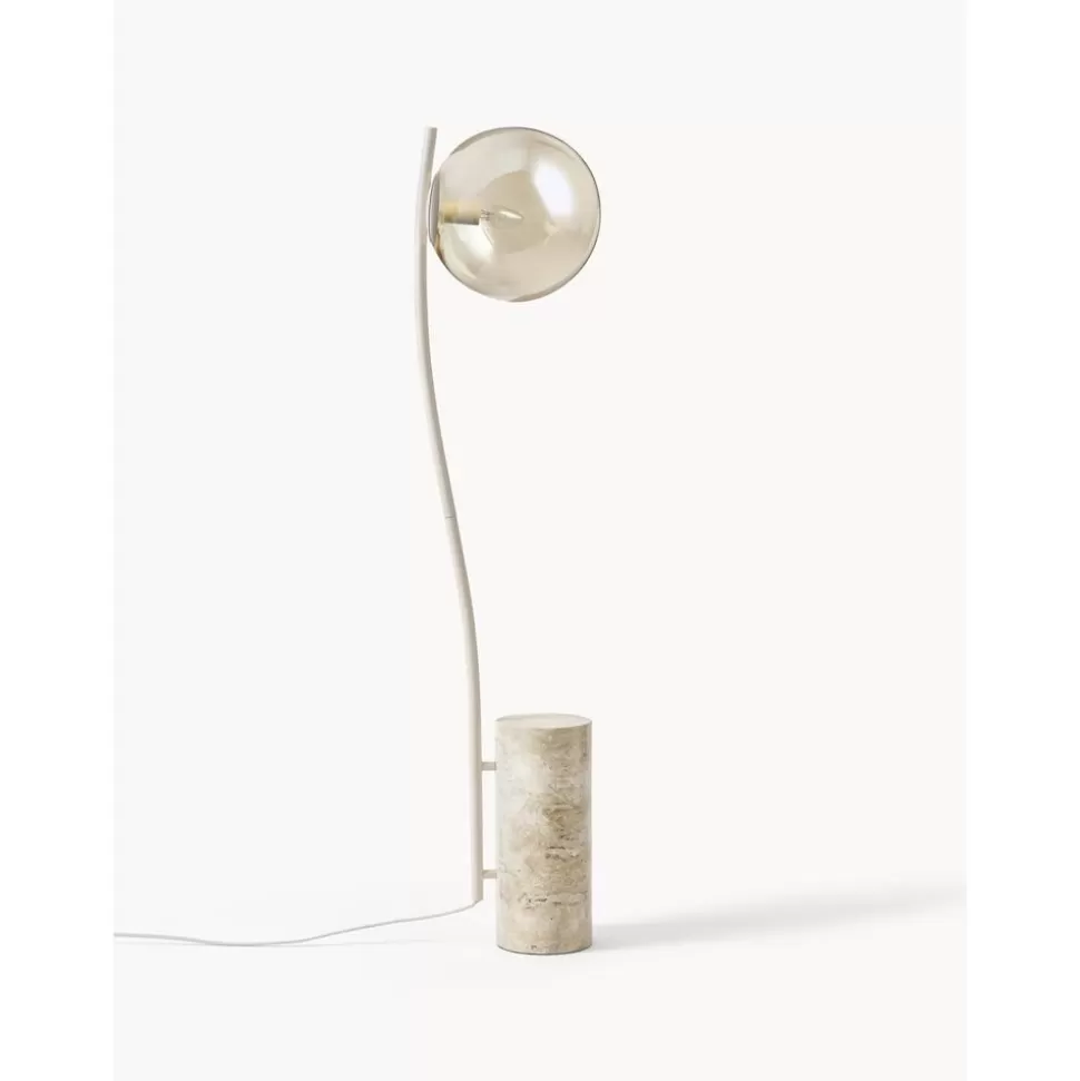 Sale Westwing Collection Kleine Stehlampe Cora Mit Travertin-Fus