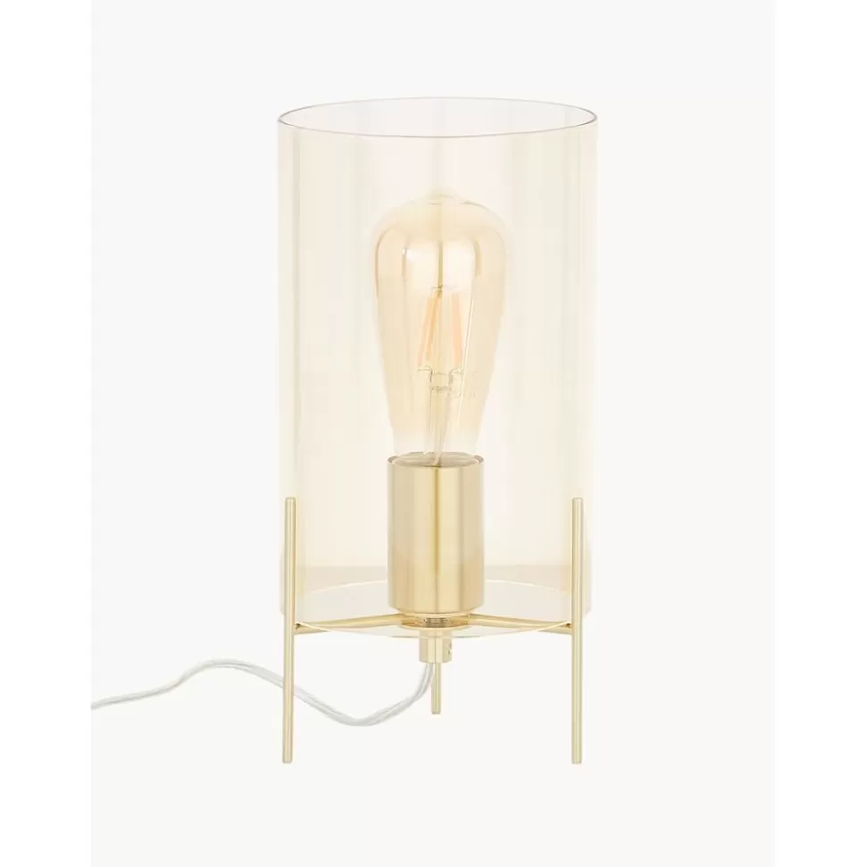 Best Westwing Collection Kleine Tischlampe Laurel Aus Farbigem Glas