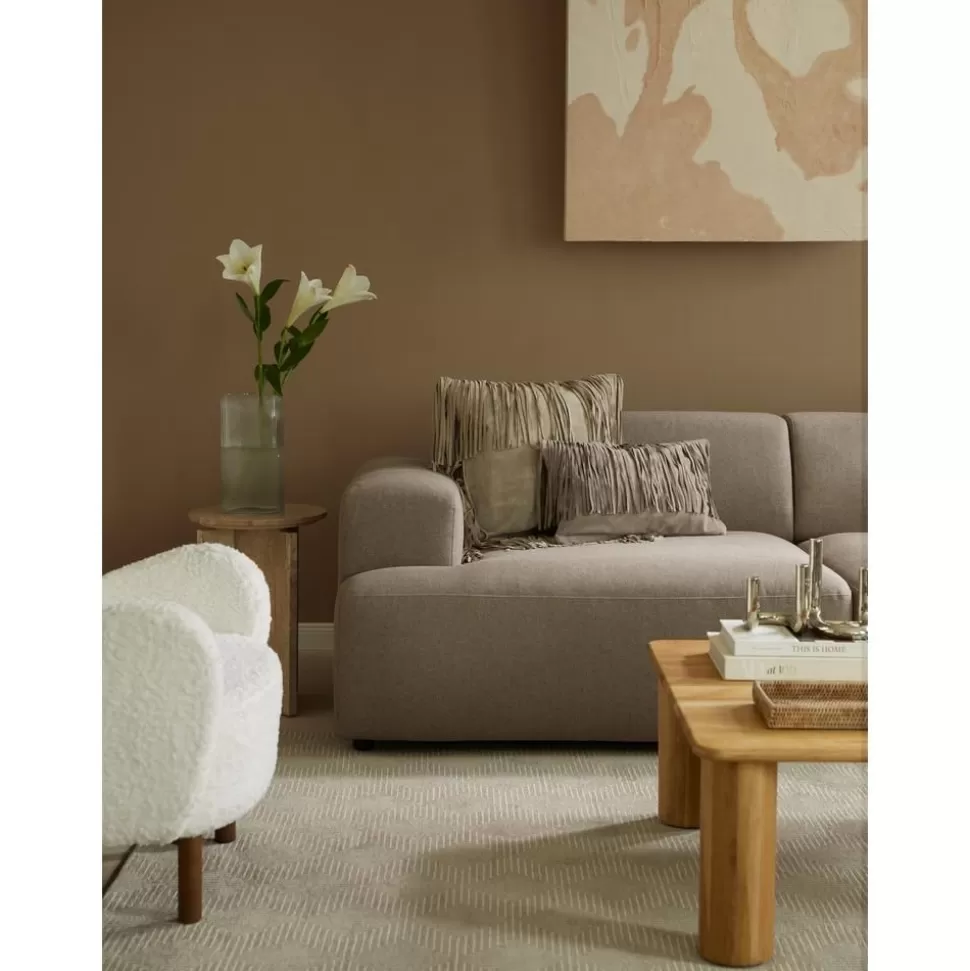 Cheap Westwing Collection Leder-Kissenhulle Amaia Mit Fransen