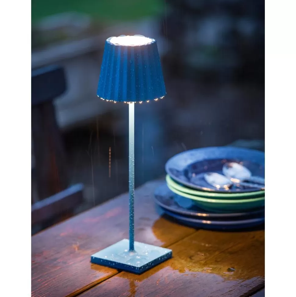 Sale Sompex Mobile Dimmbare Ausentischlampe Trellia In Blau