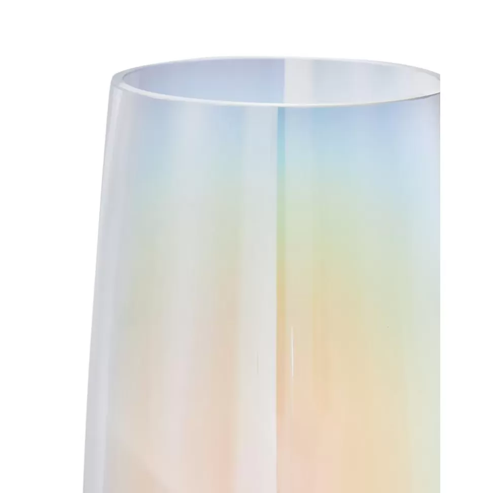 Fashion Westwing Collection Mundgeblasene Glas-Vase Myla, Irisierend