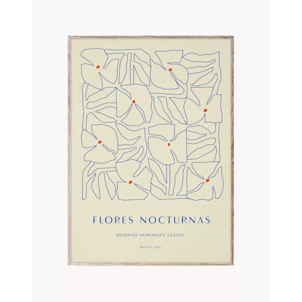 Flash Sale Paper Collective Poster Flores Nocturnas 01