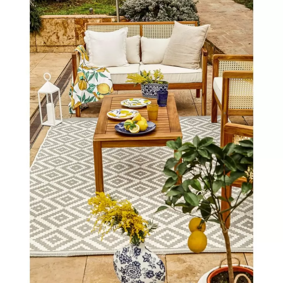 Store Westwing Collection Runder In- & Outdoor-Teppich Miami