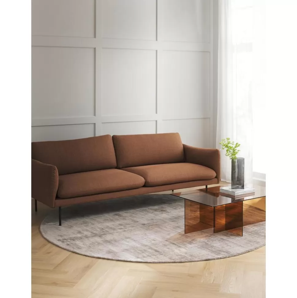 Online Westwing Collection Runder Viskoseteppich Jane, Handgewebt