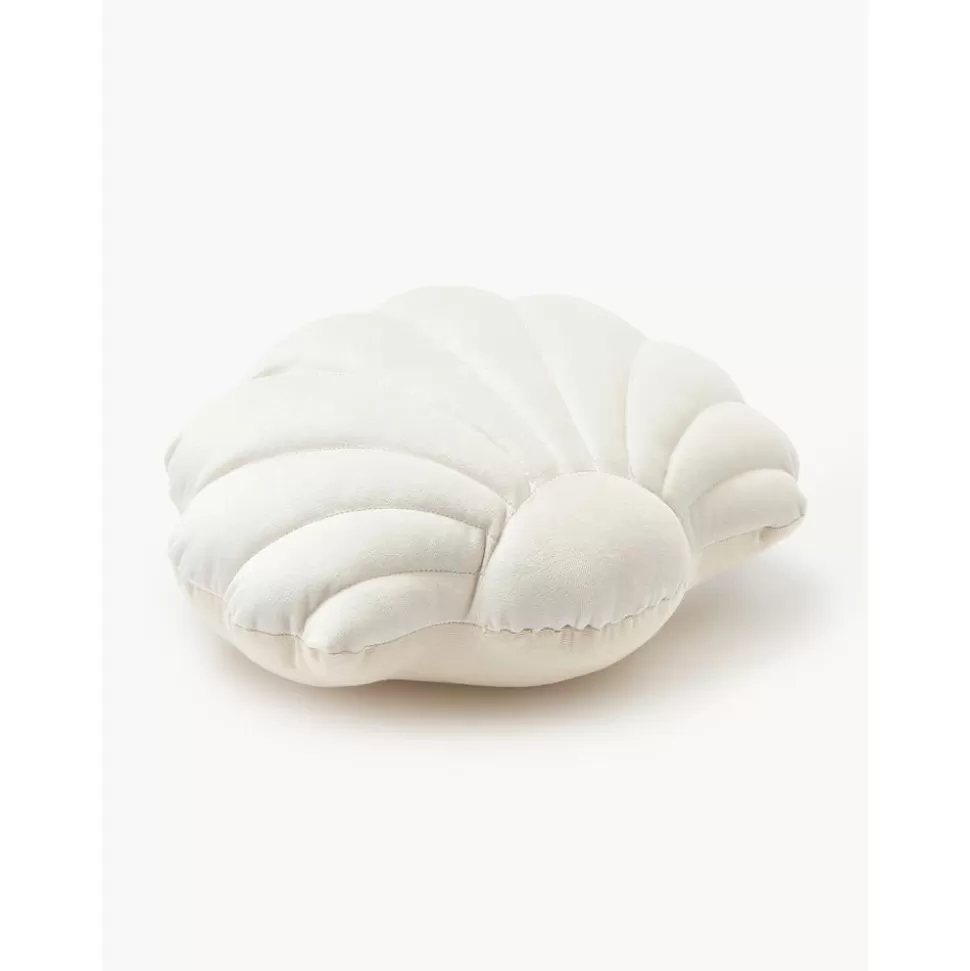 Sale Westwing Collection Samt-Kissen Shell In Muschelform