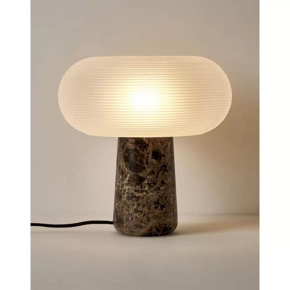 tischlampe_mariella_mit_marmorfus_3-2.webp Sale Westwing Collection Tischlampe Mariella Mit Marmorfus
