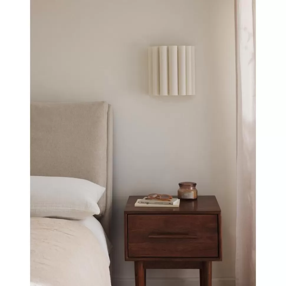 Shop Westwing Collection Wandleuchte Lucina Aus Leinen