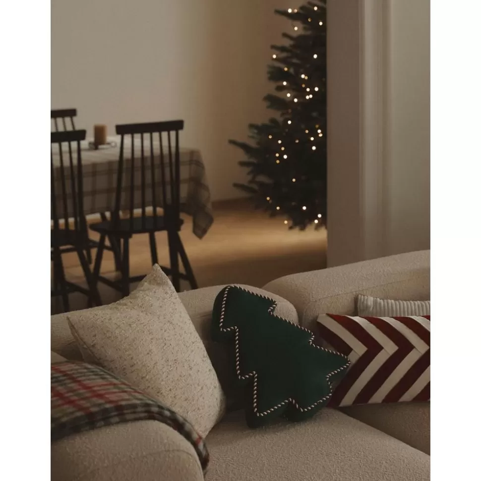 Store Westwing Collection Weihnachtsbaum-Dekokissen Ziva Aus Samt, Mit Inlett